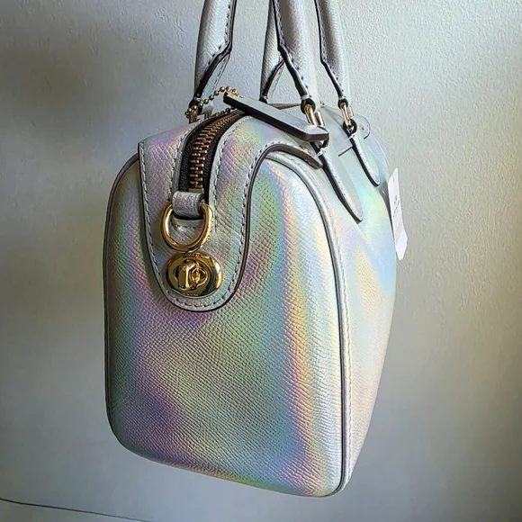 NWT Coach Holographic Mini Bennett Satchel - Picture 4 of 15